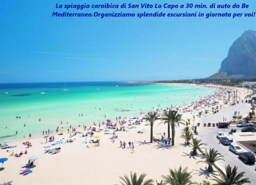 Be Mediterraneo, In Centro Sul Mare - In The Center Beach Front - 80 Mq Трапані Екстер'єр фото